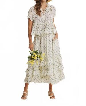NEW IN FEBRUARY floral ruffle blouse in multi